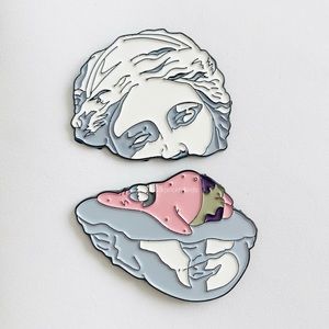 8/$40 Patrick Star Split Sculpture Enamel Pin Set